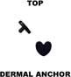 Top for dermal anchor 16112