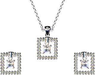 Silver Jewelry Set-55016