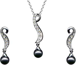 Silver Jewelry Set-55015