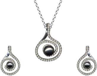 Silver Jewelry Set-55018