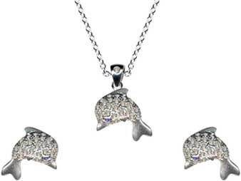 Silver Jewelry Set-55021