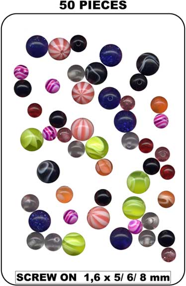 Assortment of Screw Balls-32155